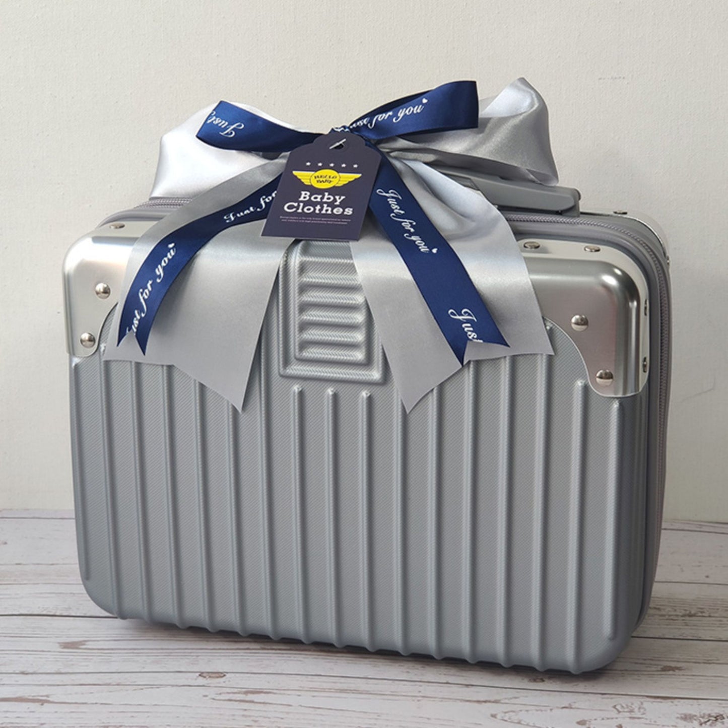12 pc Handsome Pilot Boy Newborn Gift Set Luggage 3-6 Months