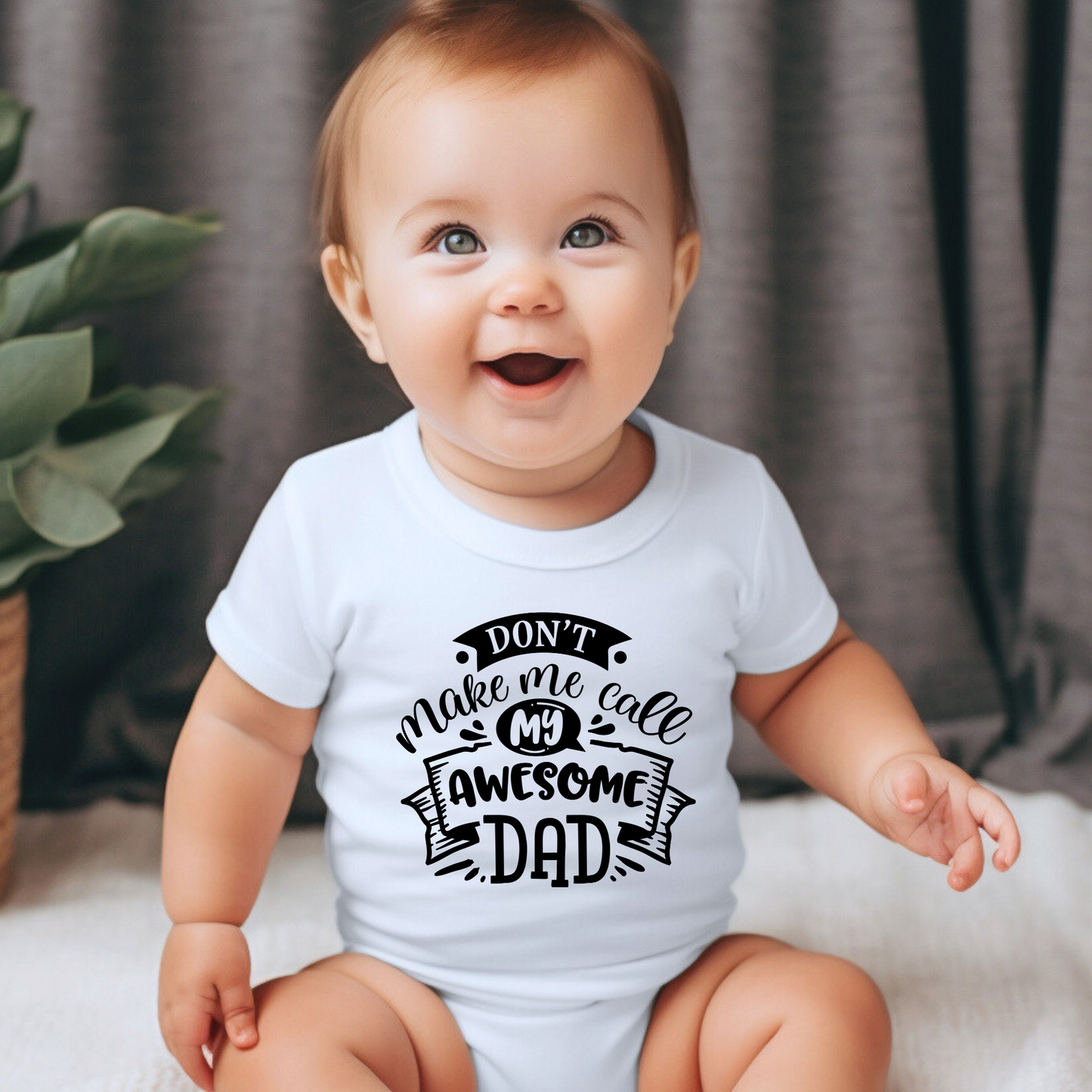 Here Comes Awesome Dad and Baby Matching Outfits
