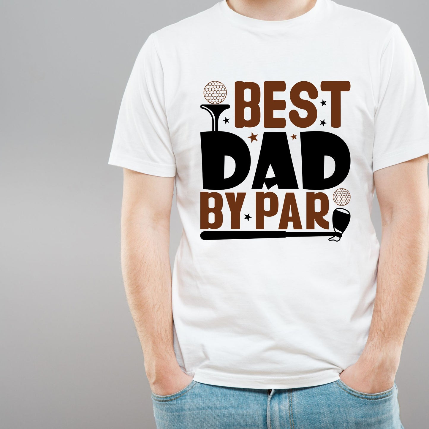 Best Dad By Par - Dad Shirt