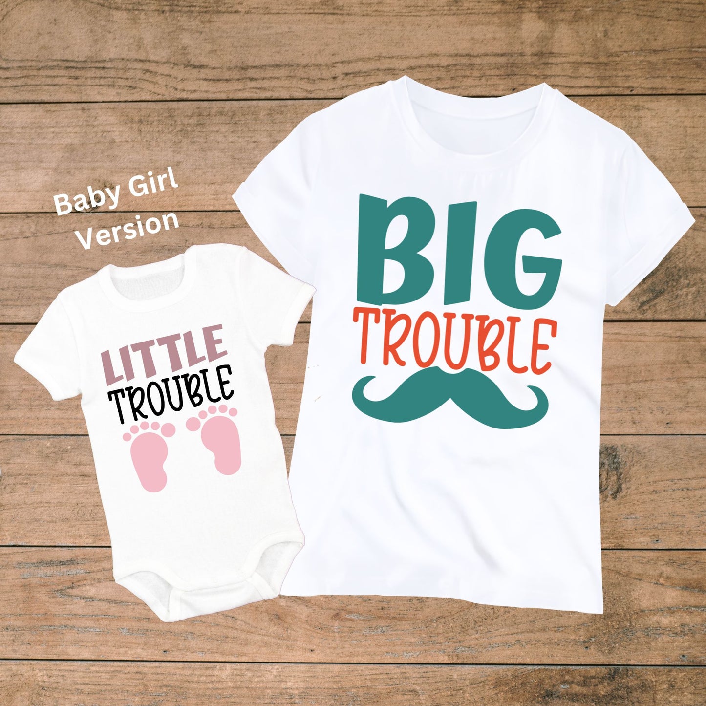 Double the Trouble, Double the Fun: Matching Dad and Baby Outfit