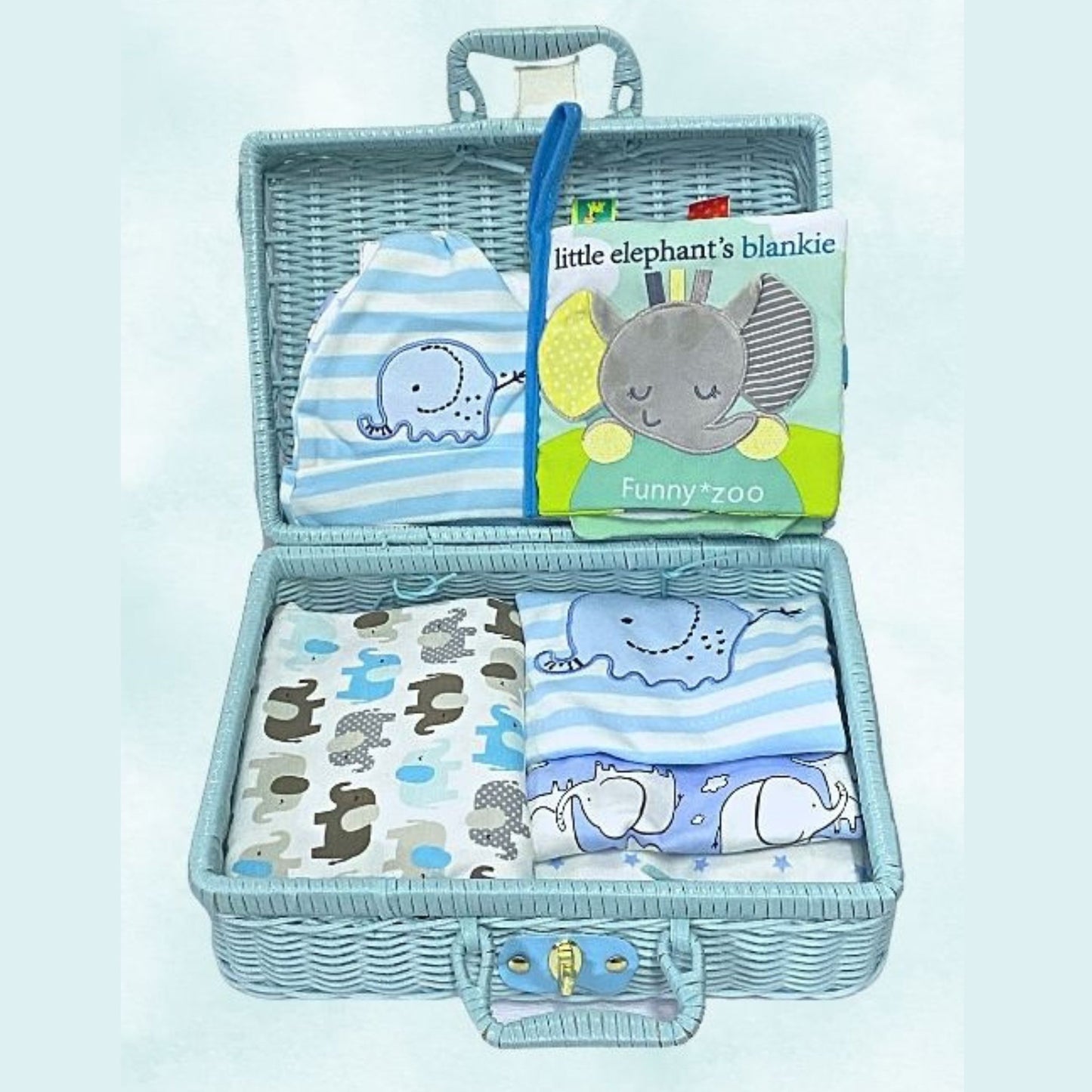 12 piece Handsome Elephant Boy Baby Shower Gift Set