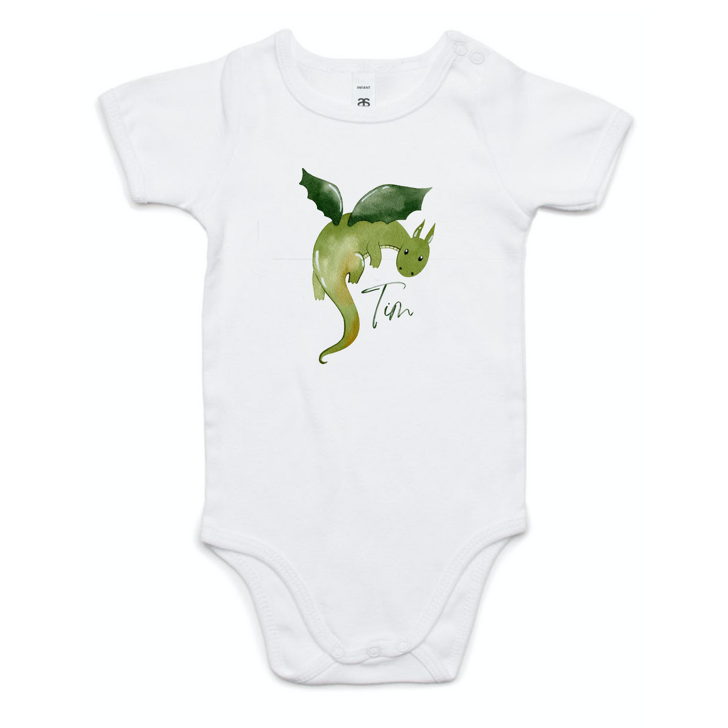 Breathe Fire in Style: Personalized Dragon Onesie for Your Baby Boy