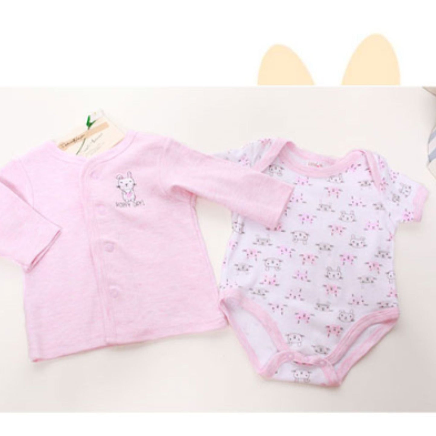 Baby Girl Bunny Rabbit Baby Gift Bag 6-9 Months