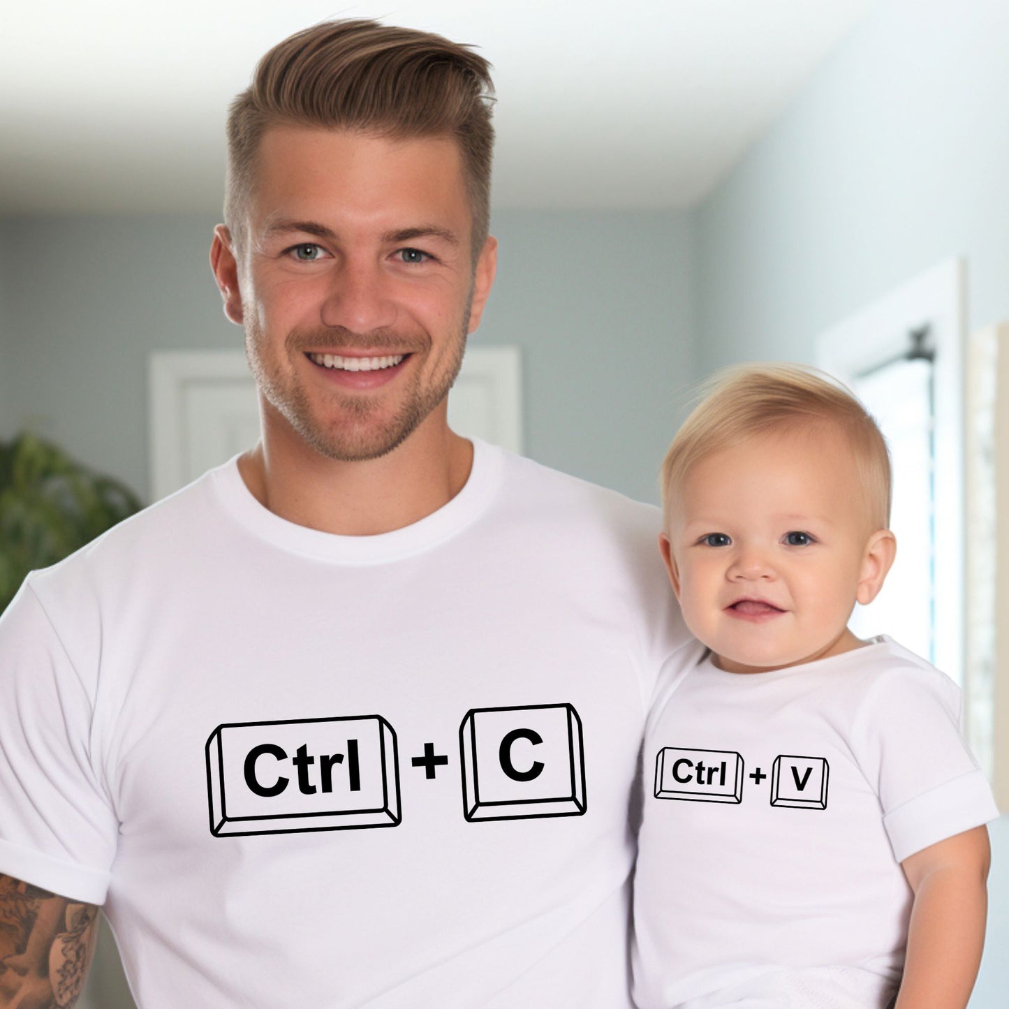 Ctrl C + V Copy Paste Daddy and Baby Matching Outfits