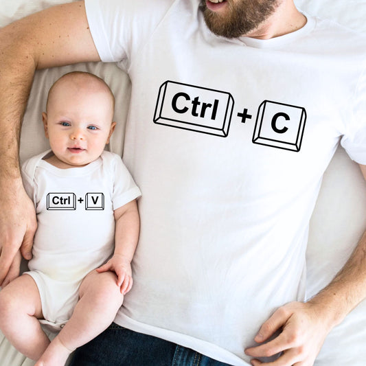 Ctrl C + V Copy Paste Daddy and Baby Matching Outfits