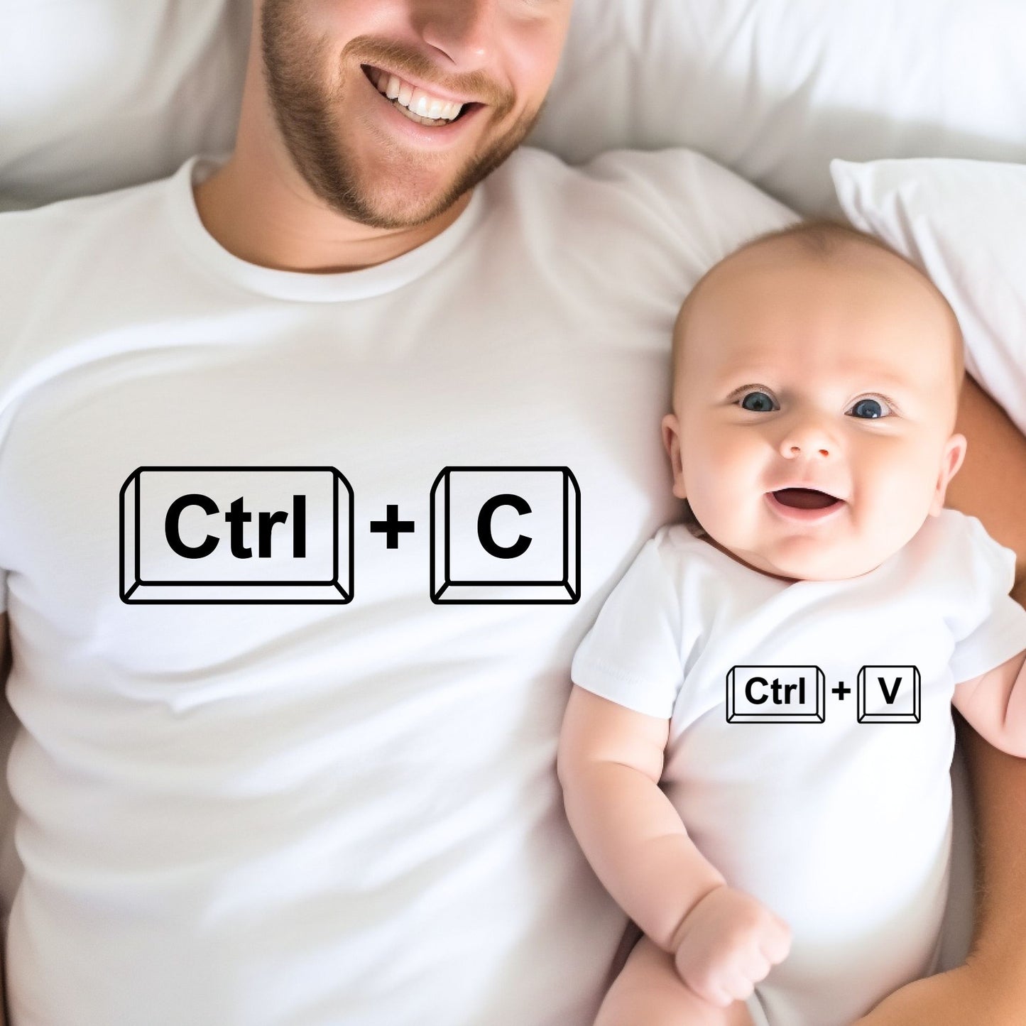 Ctrl C + V Copy Paste Daddy and Baby Matching Outfits