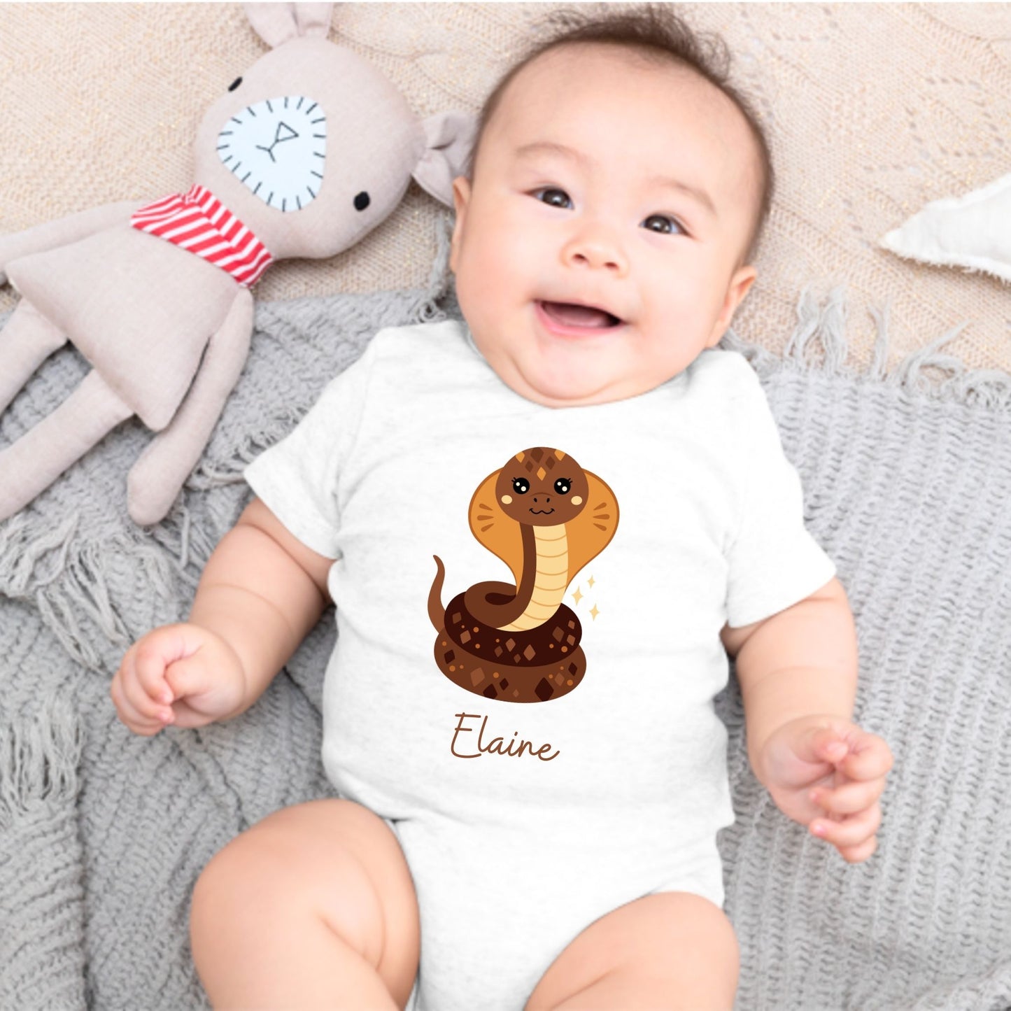 Cobra Princess Personalized Baby Romper