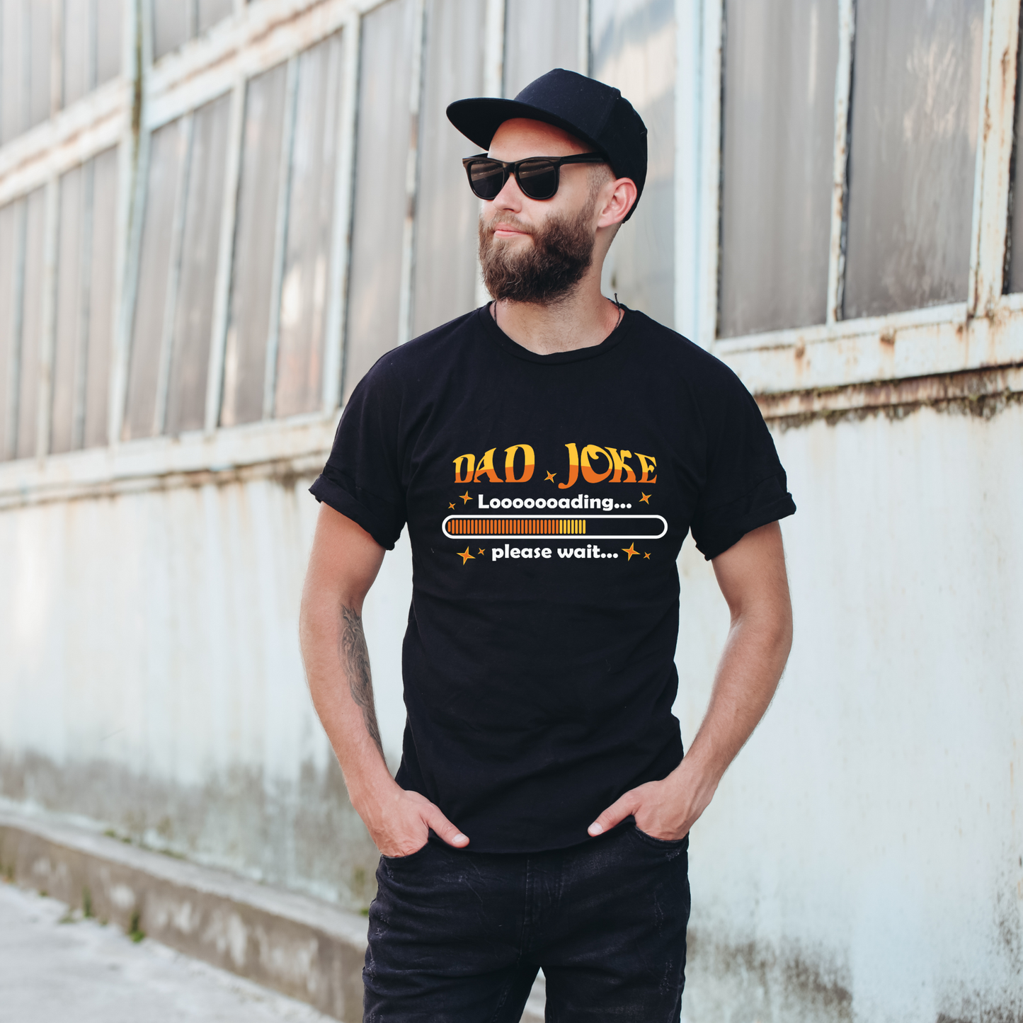 Dad Joke Loading... Please Wait Funny Dad Shirt