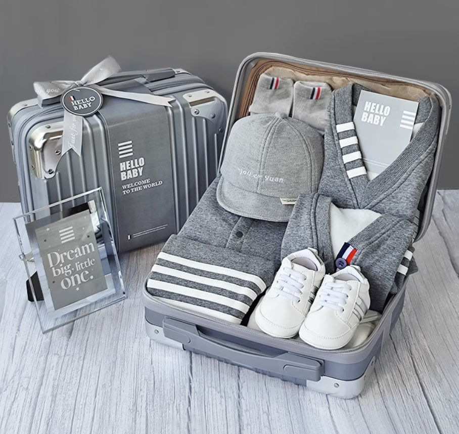 Dapper Boy Baby Gift Luggage Set 3-6 Months