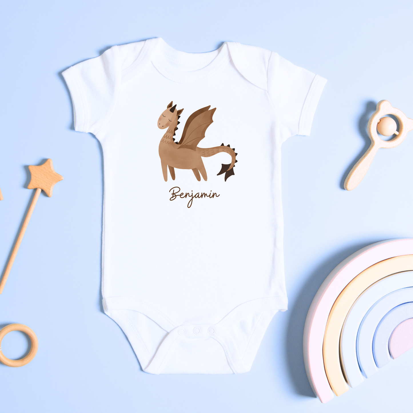 Dragon Dreams: Personalized Baby Onesie