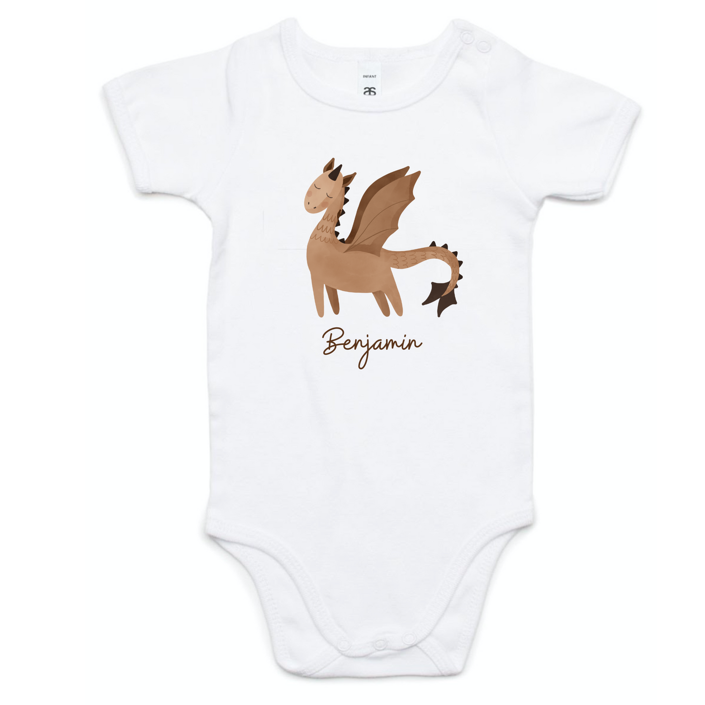 Dragon Dreams: Personalized Baby Onesie