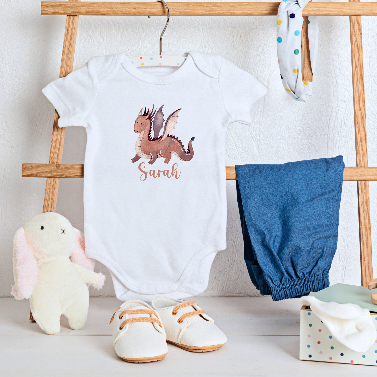 Dragons Do Dream: Personalized Romper for Your Little Girl