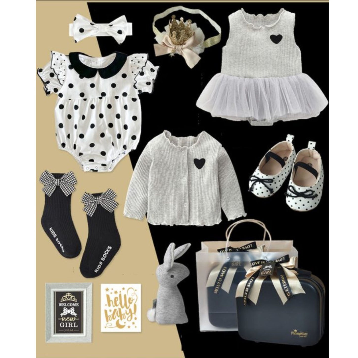 Glamour Girl Baby Luggage Newborn Gift Set 0-6 Months