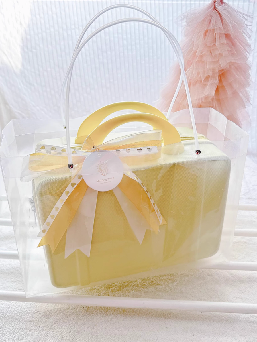 9 Pc Golden Bloom Baby Girl Luggage Gift Set 3-6 Months