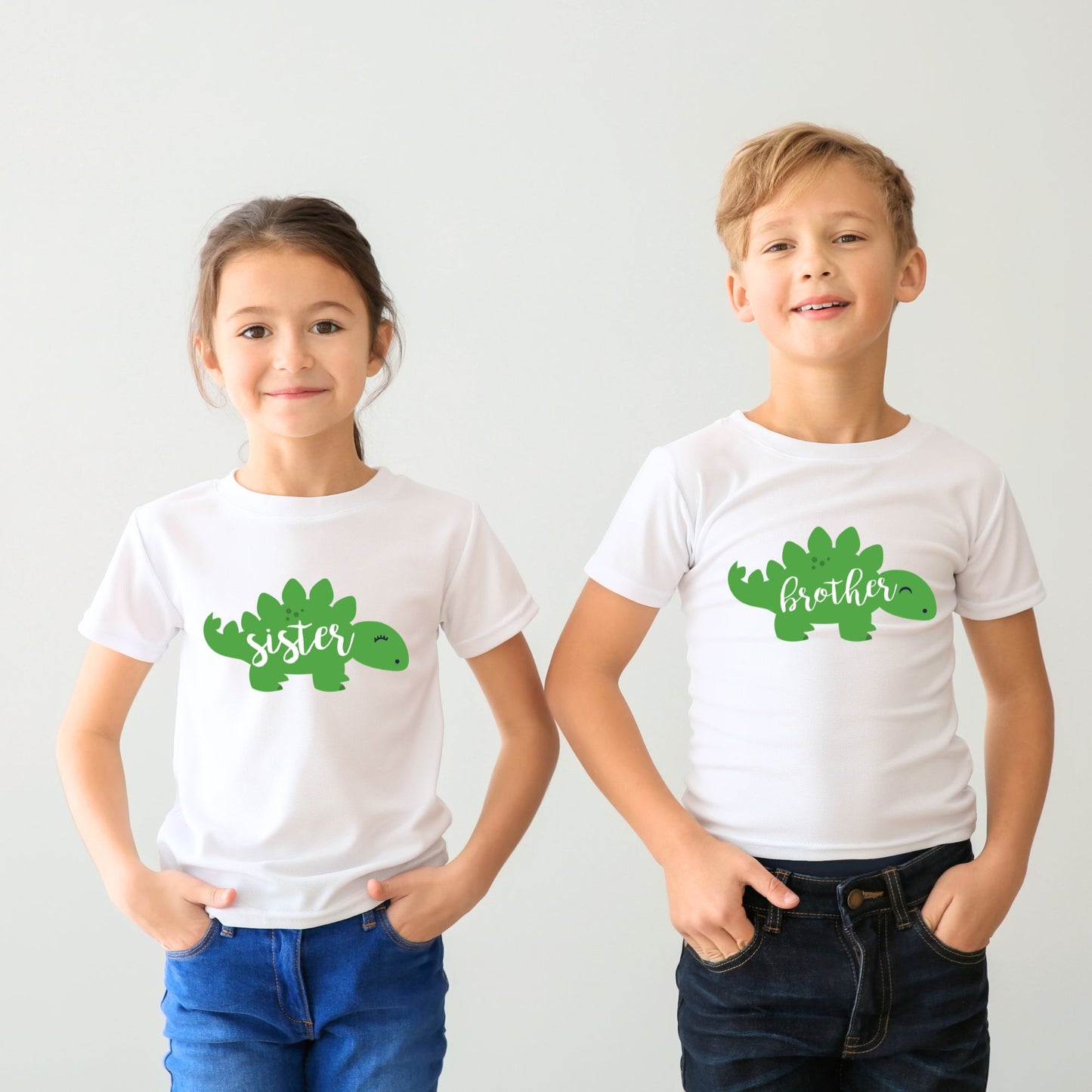 "Green Dinosaur" Matching Family Tee Shirts