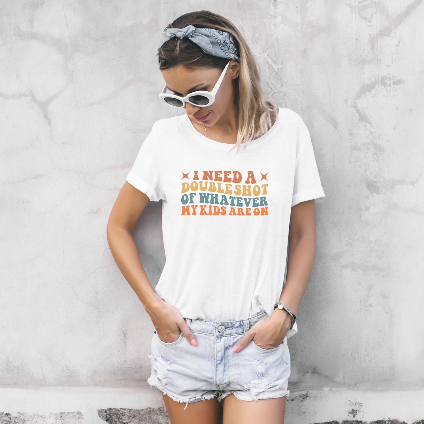 I Need a Double Shot Mommy T-Shirt