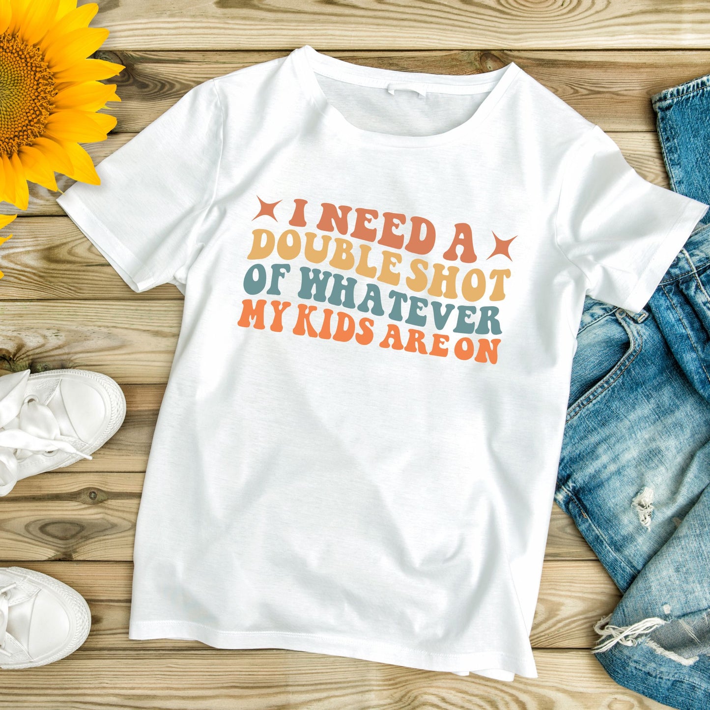 I Need a Double Shot Mommy T-Shirt