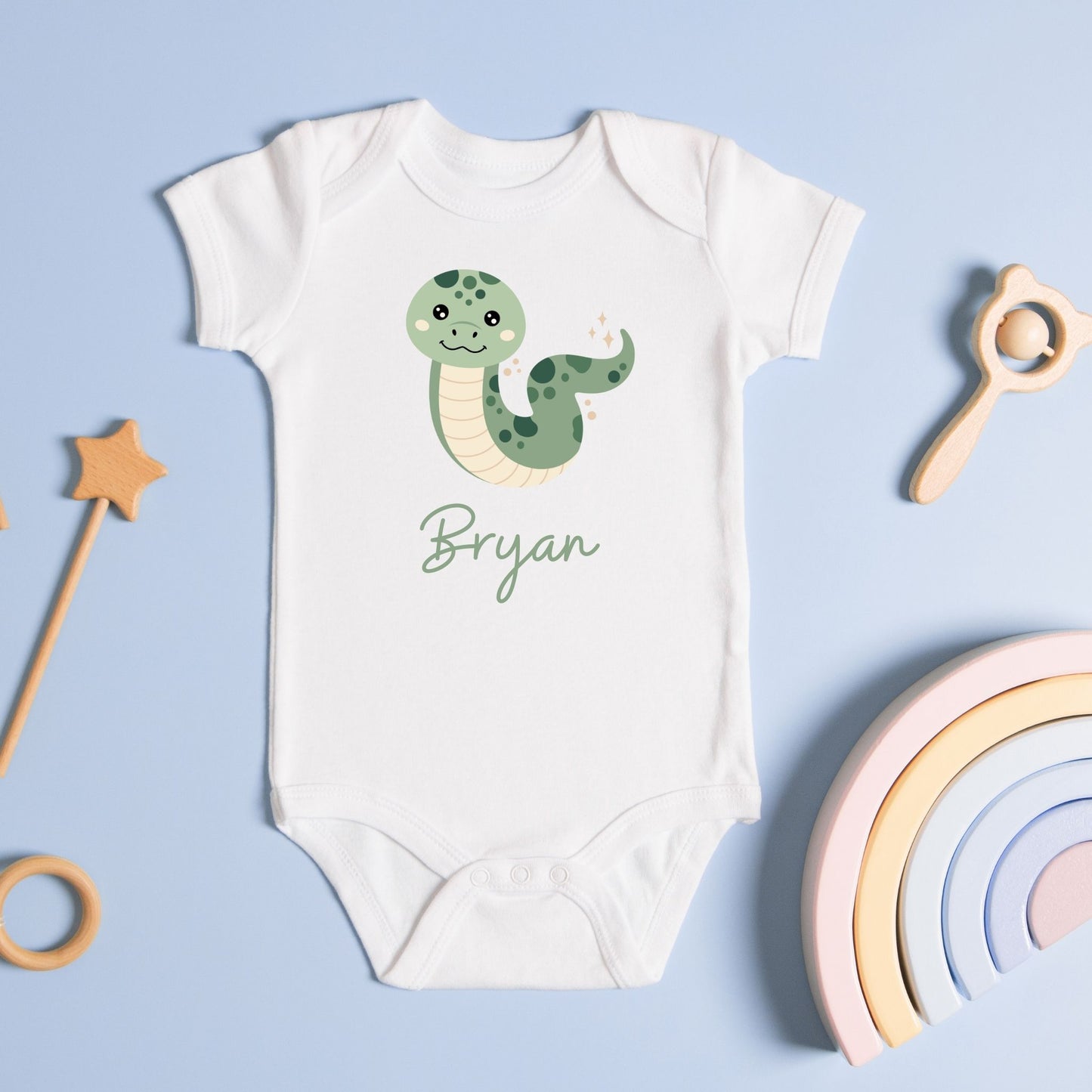 Lil' Snake Personalized Baby Romper