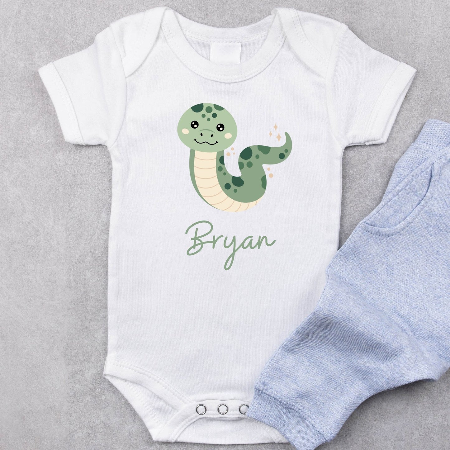 Lil' Snake Personalized Baby Romper
