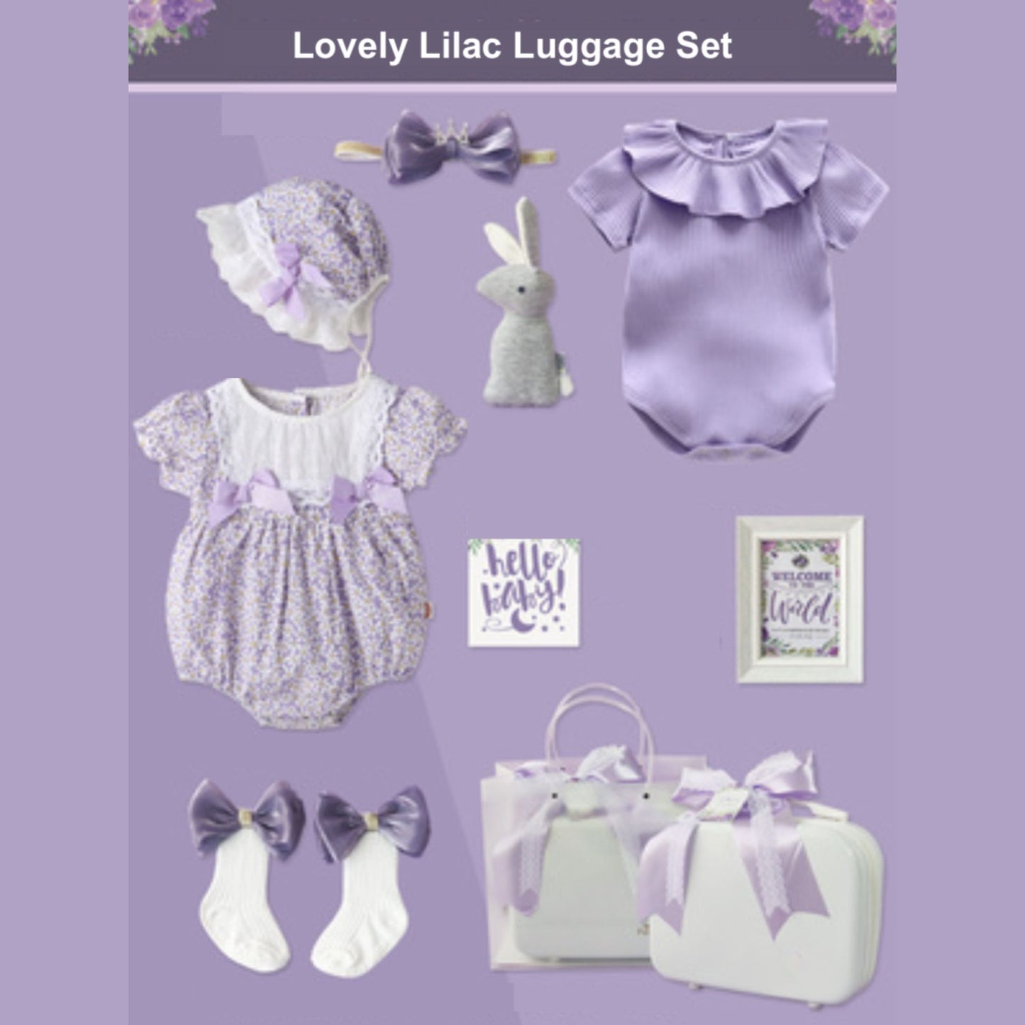 Lovely Lilac Baby Girl Gift Set 0-3 Months