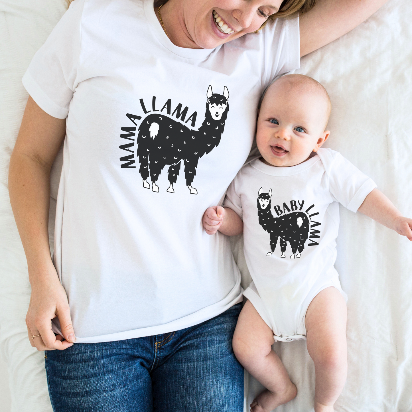 Mama Llama & Baby Llama - Matching Mom & Baby Outfit
