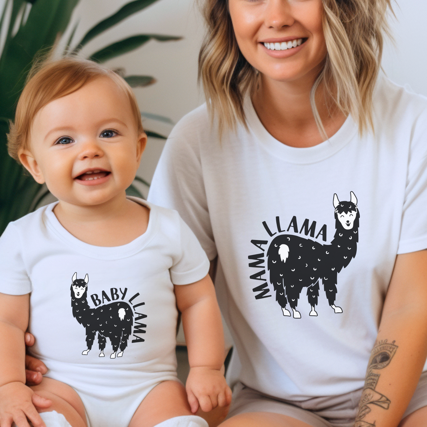 Mama Llama & Baby Llama - Matching Mom & Baby Outfit