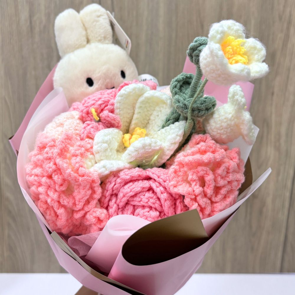 Crochet Flower Symphony Bouquet with Miffy