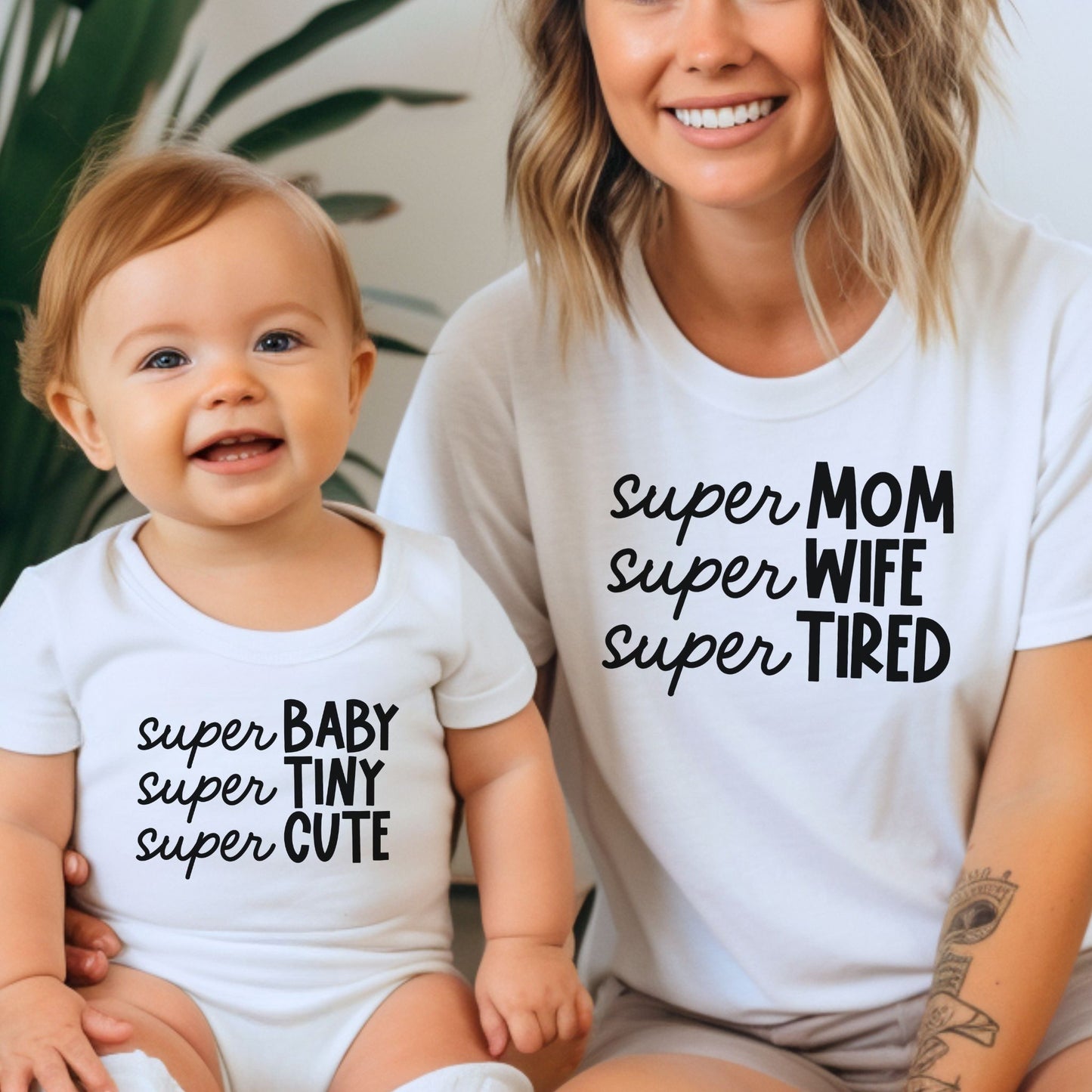 Super Mom, Super Tired (But Super Cute Together!): Matching Mom & Baby Outfit