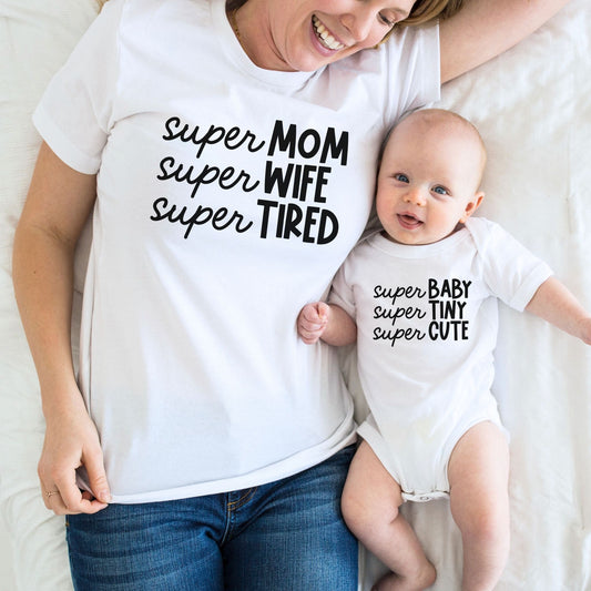 Super Mom, Super Tired (But Super Cute Together!): Matching Mom & Baby Outfit