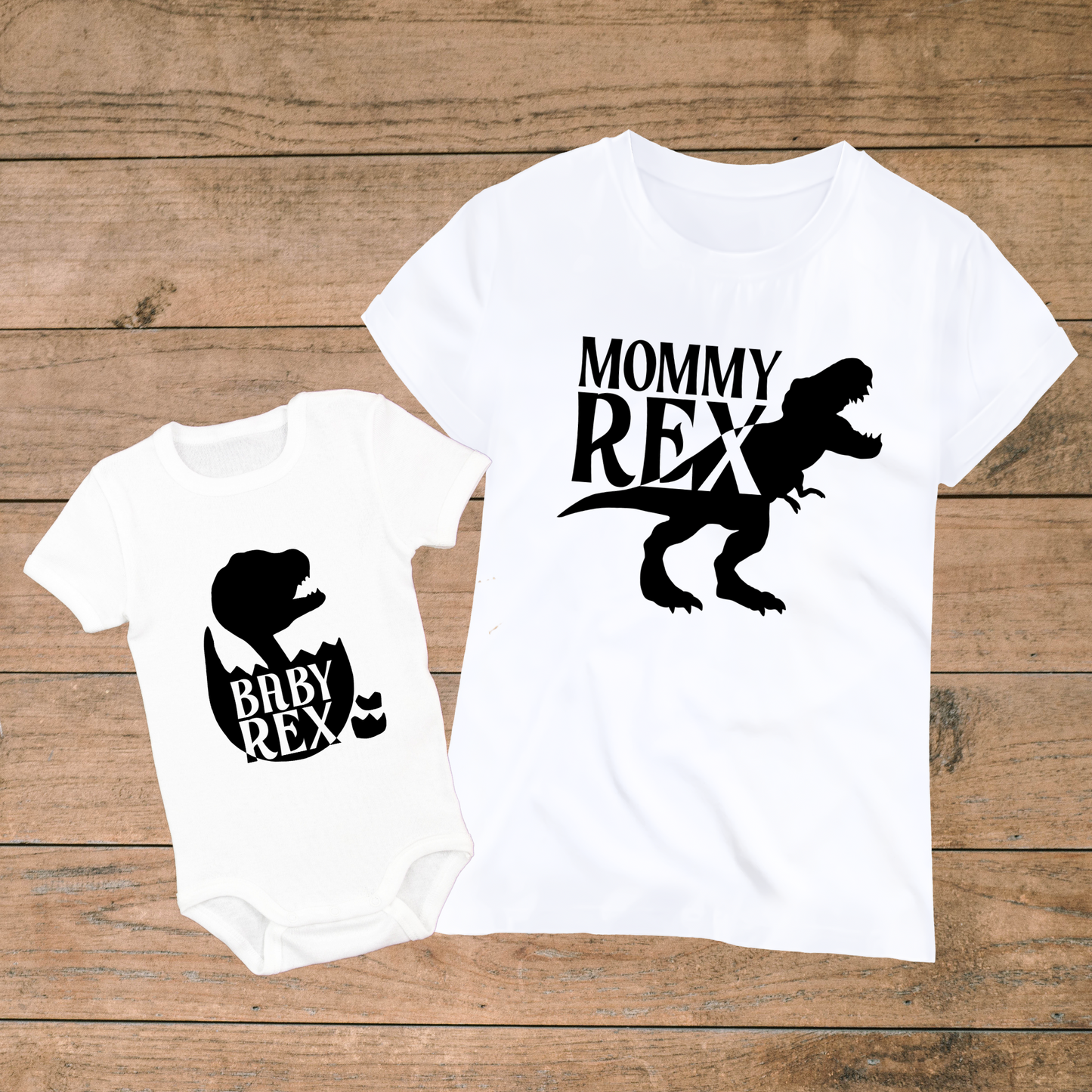 Mommy and Baby Rex Matching Outfits