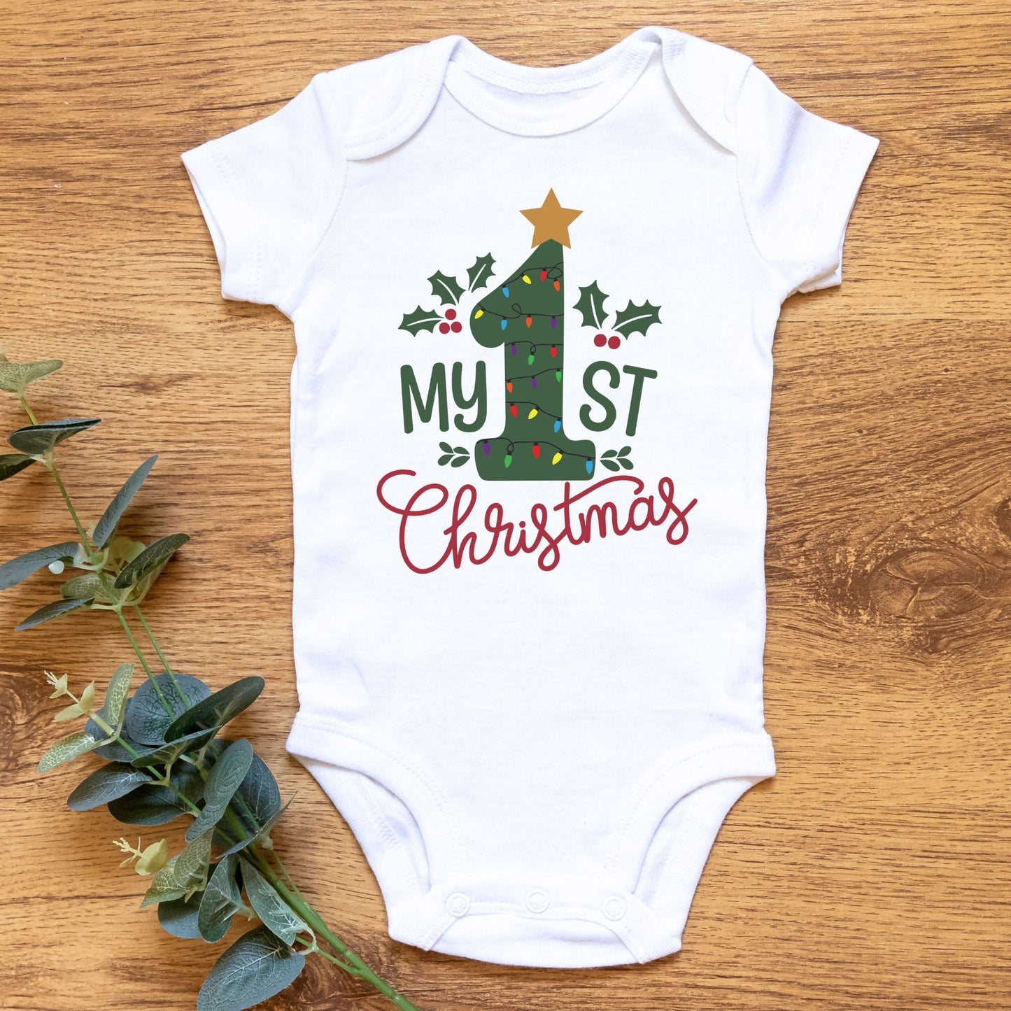 My 1st Christmas Baby Onesie