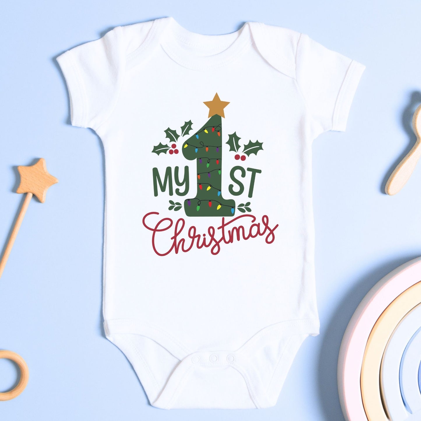 My 1st Christmas Baby Onesie