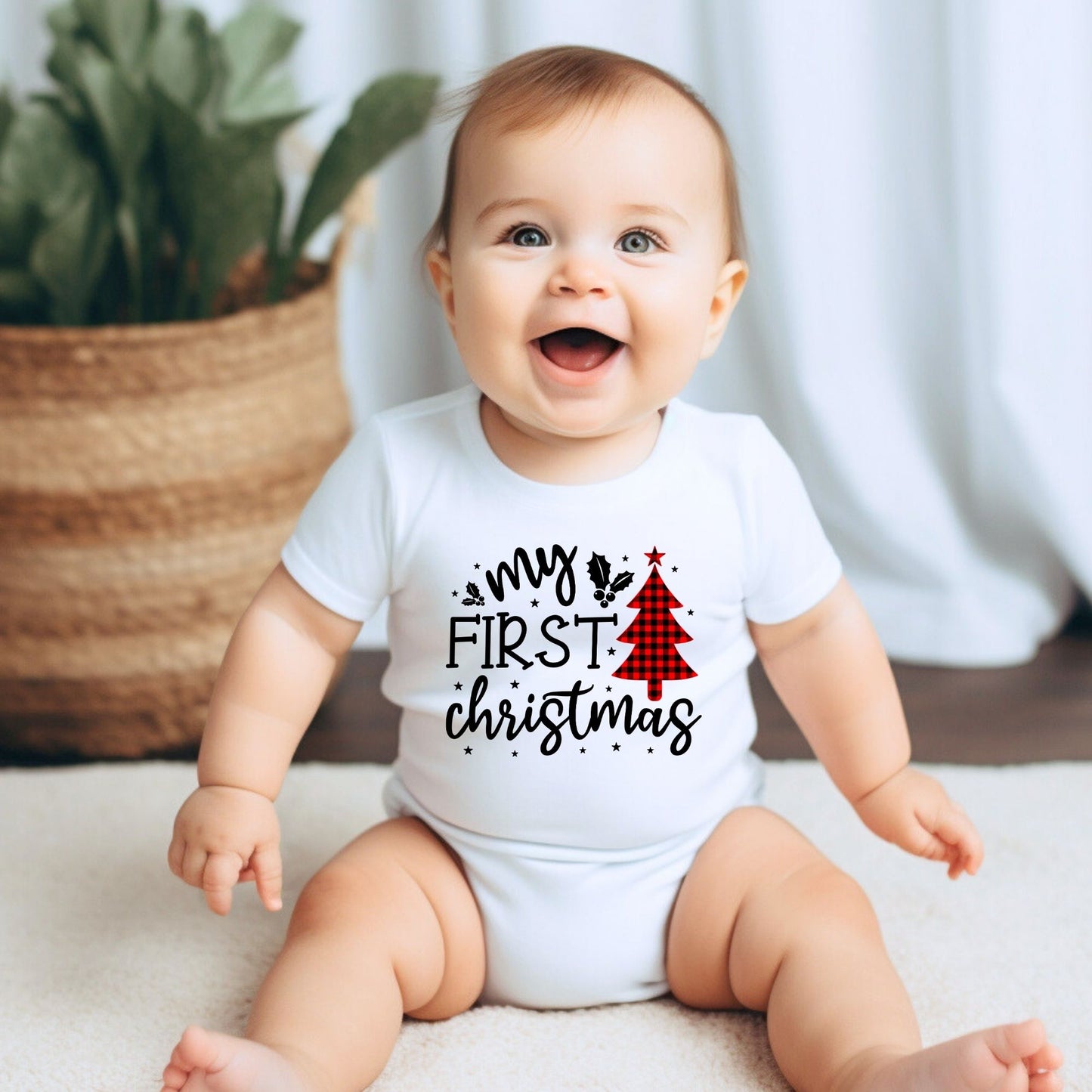 My First Christmas Baby Onesie B