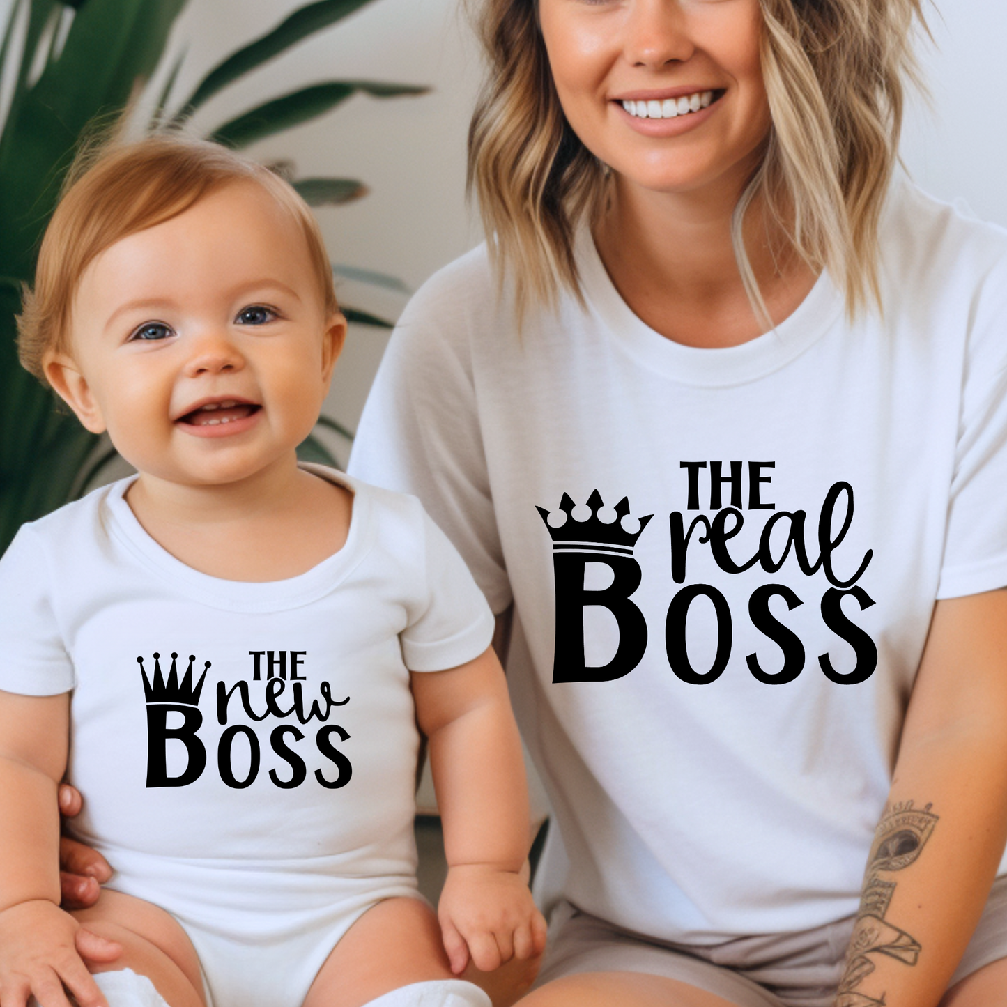 New and Real Boss - Matching Mom and Baby Outfits