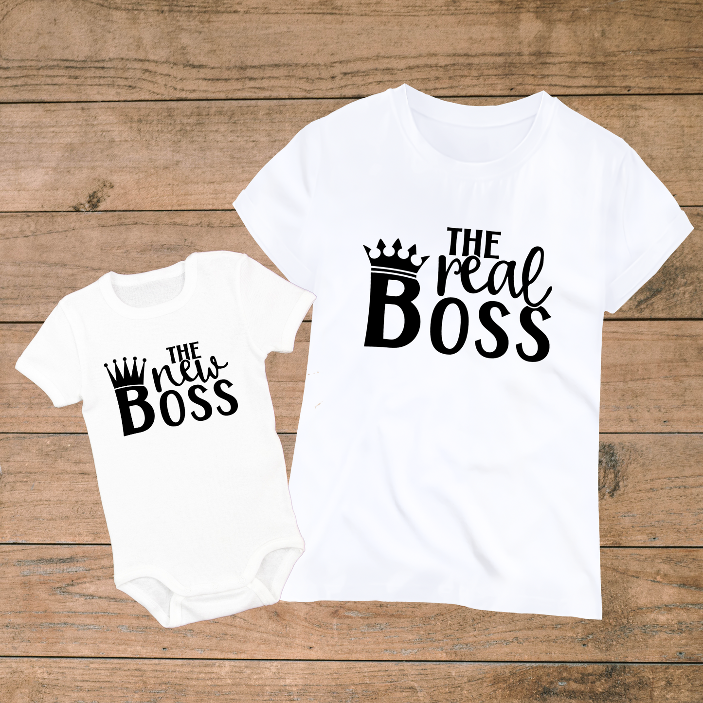 New and Real Boss - Matching Mom and Baby Outfits