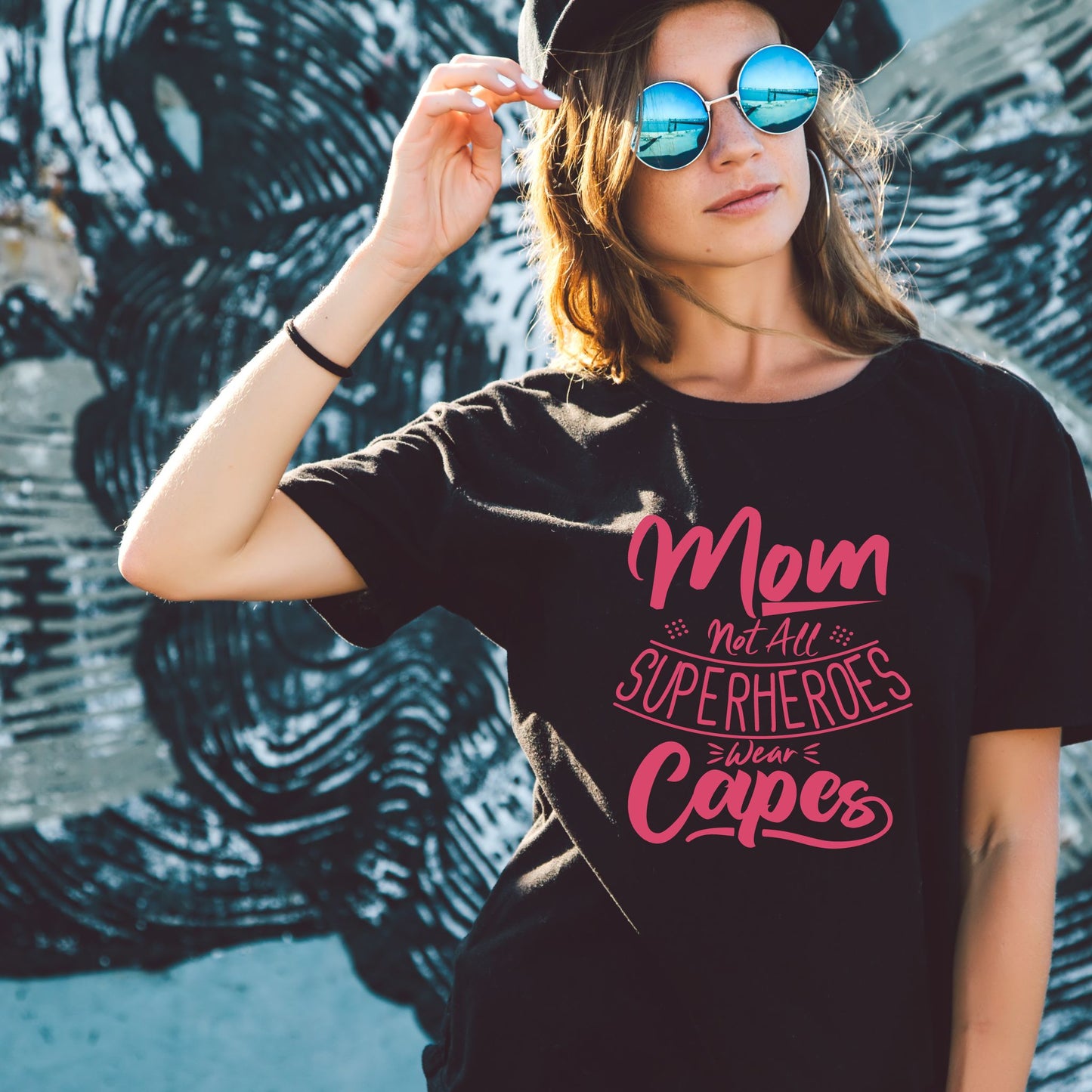 Not All Superheroes Wear Capes - Mama Shirt