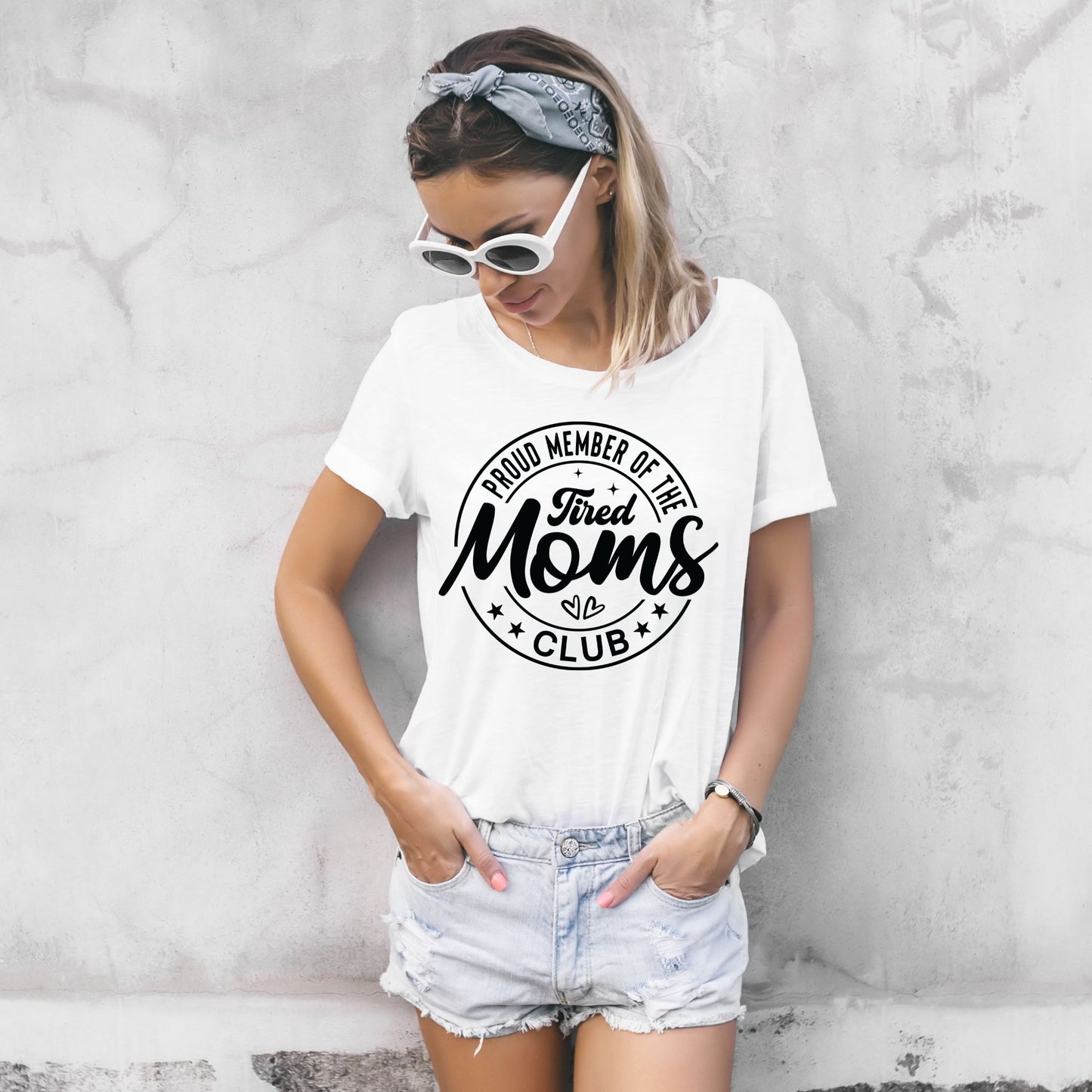 Official Tired Moms Club Funny Mom Shirt