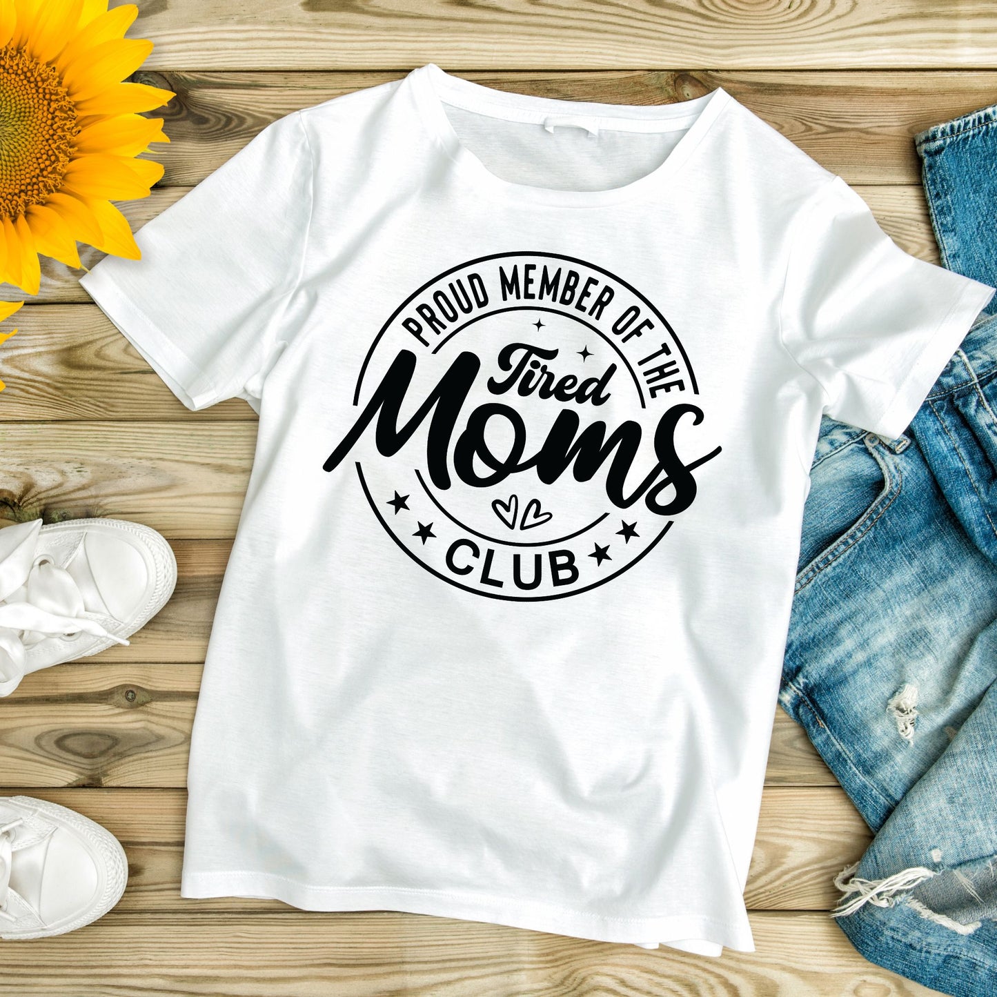 Official Tired Moms Club Funny Mom Shirt