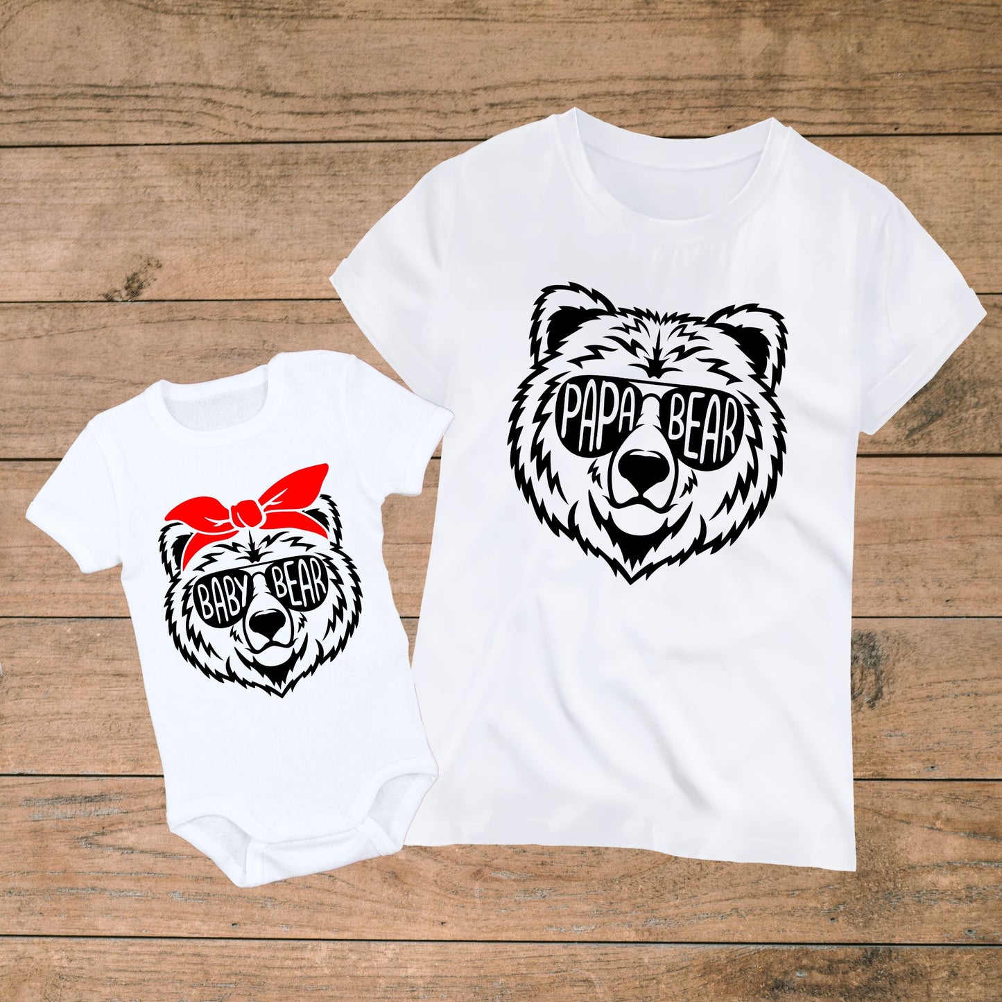Papa Bear & Baby Bear - Matching Dad and Baby Outfits
