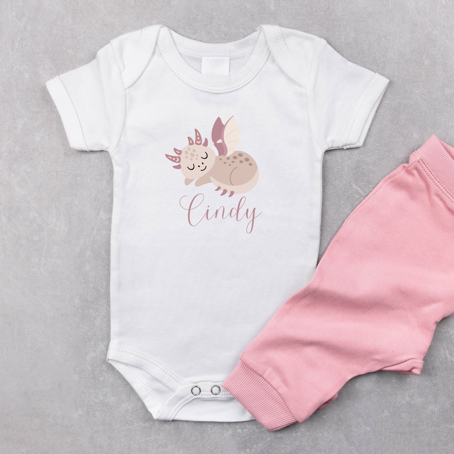 Personalized Dragon Baby Onesie