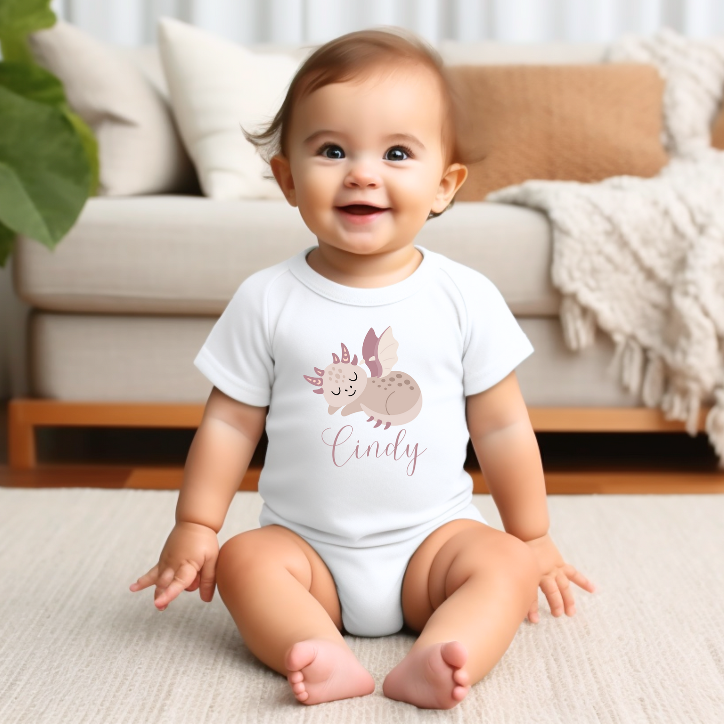Personalized Dragon Baby Onesie