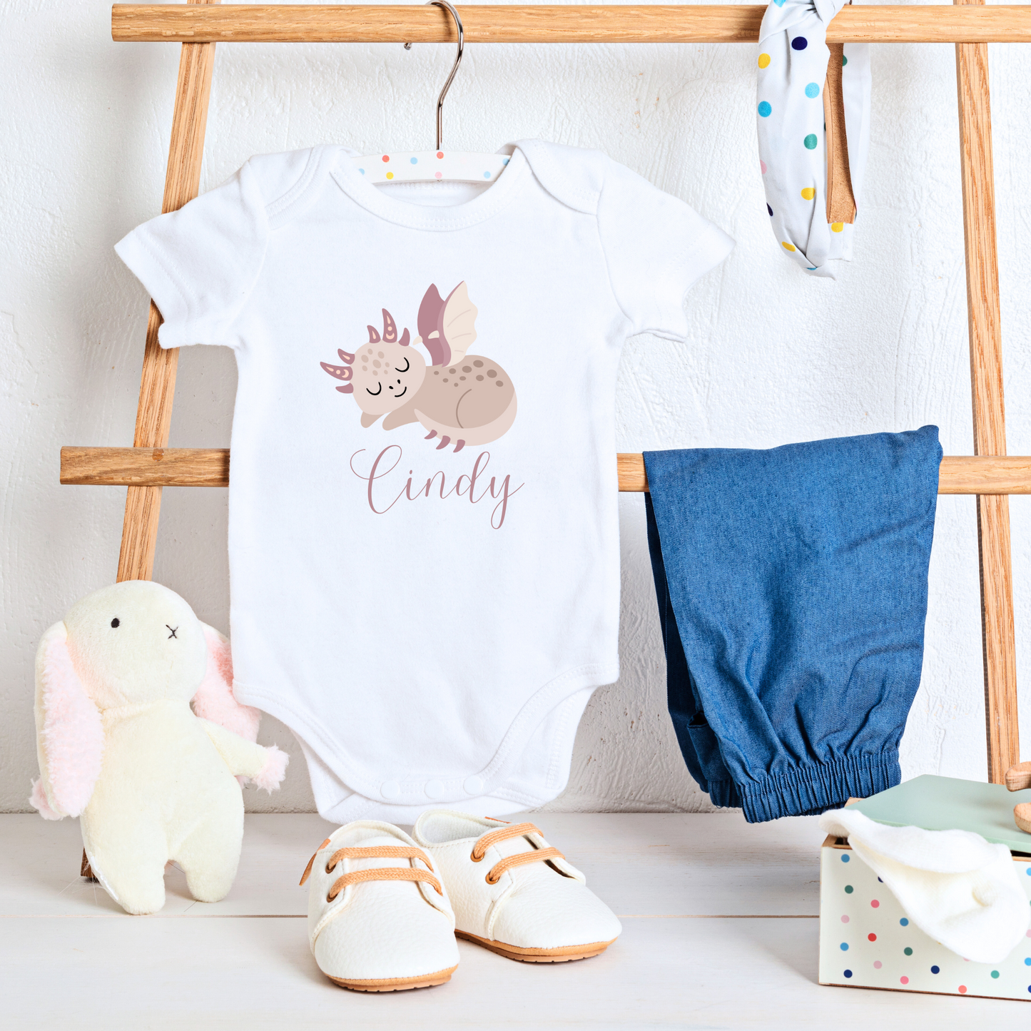 Personalized Dragon Baby Onesie