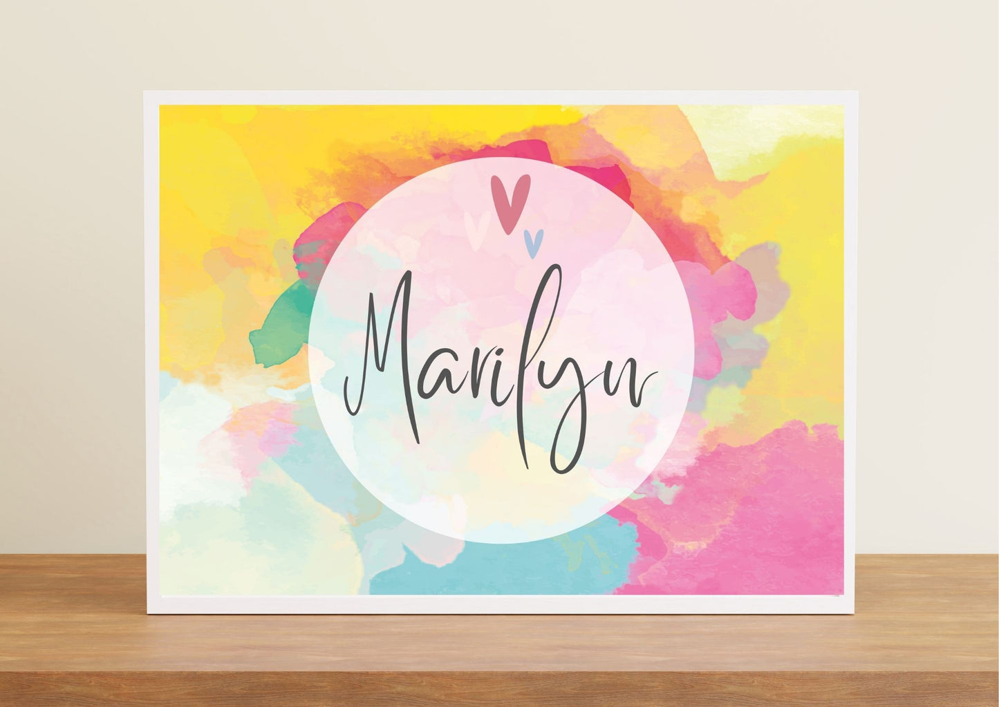 A Splash of Magic: Personalized Name Nursery Poster