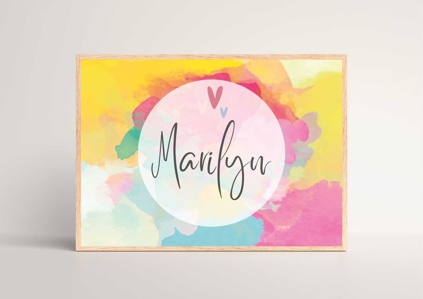 A Splash of Magic: Personalized Name Nursery Poster