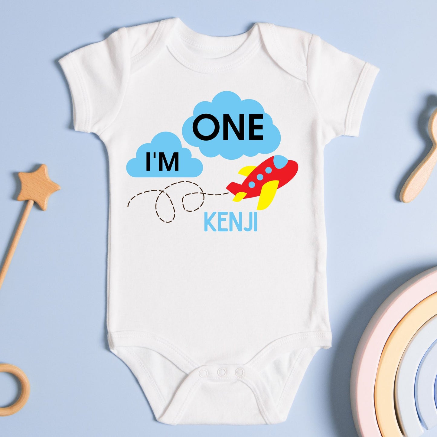 Personalized "I'm One" Birthday Baby Romper