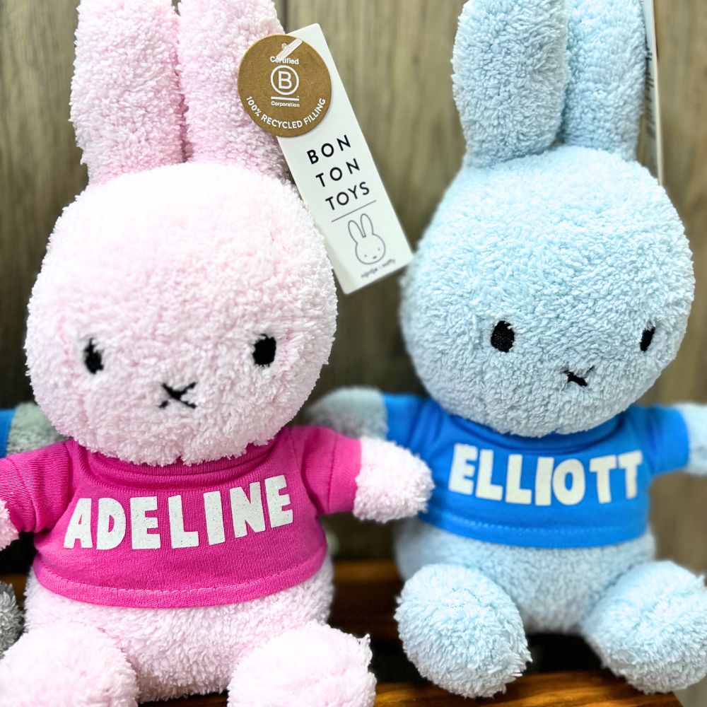 Personalized Name Miffy Bunny Soft Toy - 23cm, 4 Colors. 100% Authentic Miffy