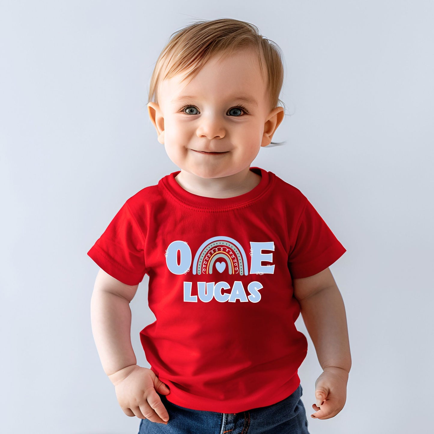 Personalized "ONE" First Birthday Baby Romper / T-Shirt