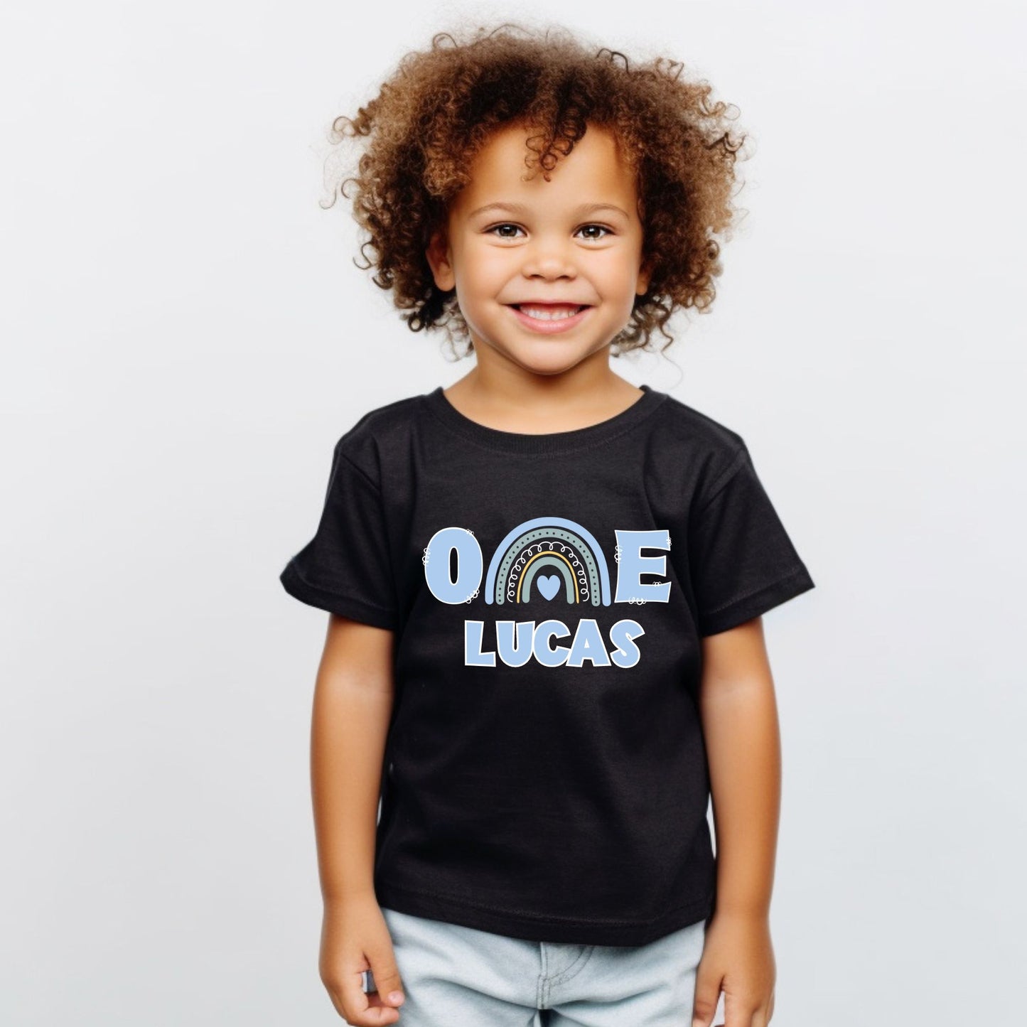 Personalized "ONE" First Birthday Baby Romper / T-Shirt