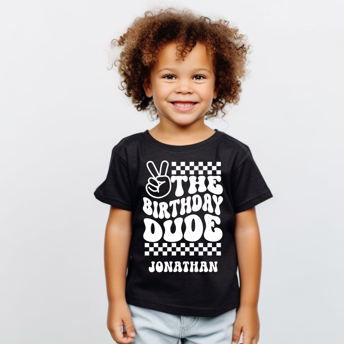 Personalized "The Birthday Dude" Baby Romper / Baby Tees