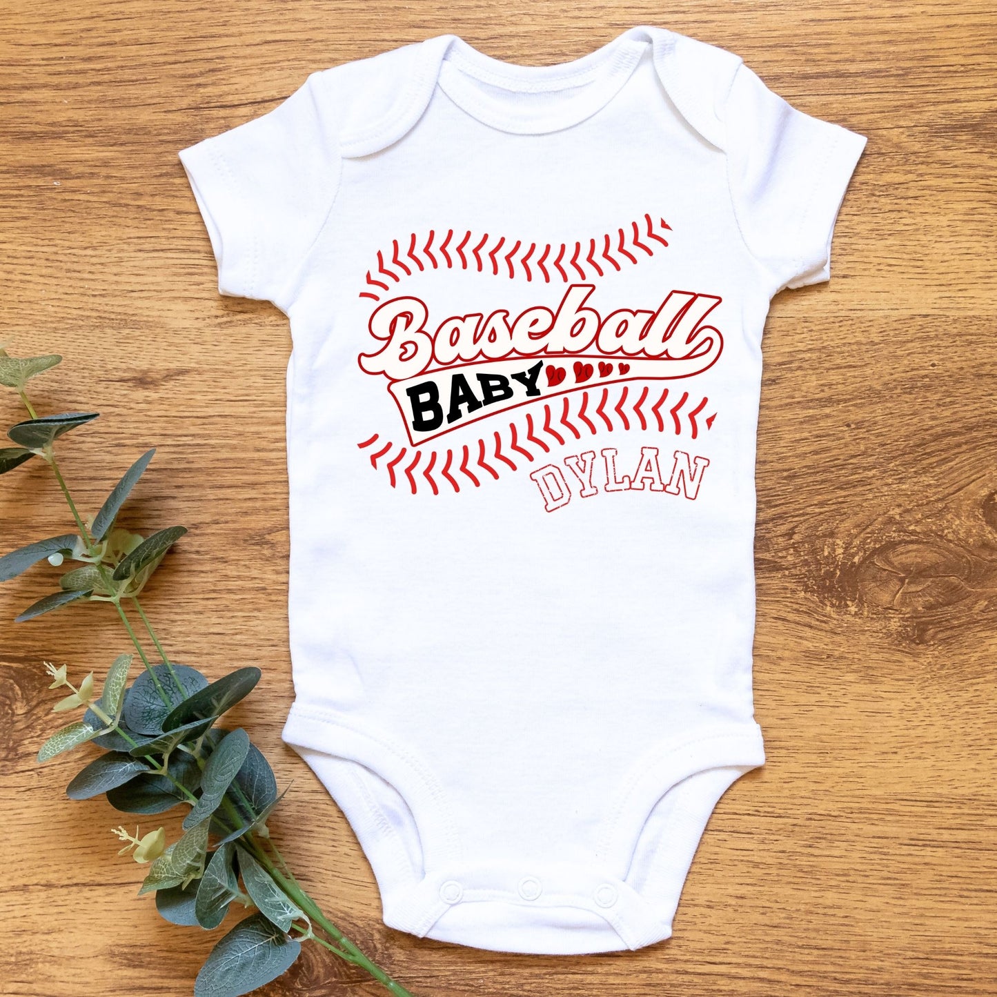 Personalized "Baseball Baby" Sports Romper